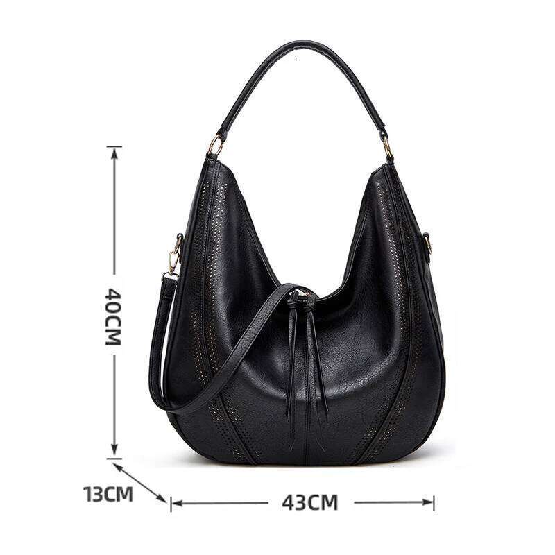 Retro Style Bags for Women 2025 New Luxury Pu Leather High-Capacity Shoulder European American Fashion Women's Tote Bag A229