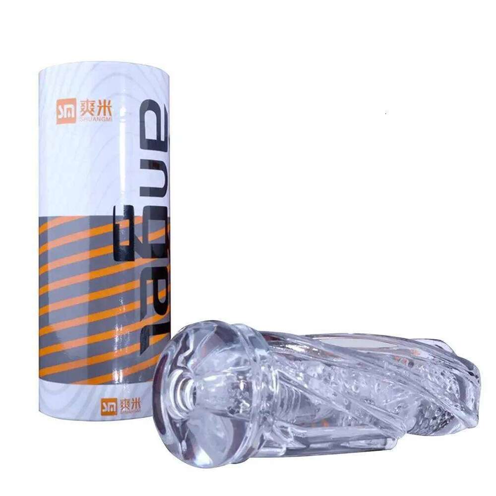 Reusable Sex Soft Pussy Transparent Vagina Masturbation Cup Pocket Male Masturbator Penis Endurance Exercise Toys for Men Z260312