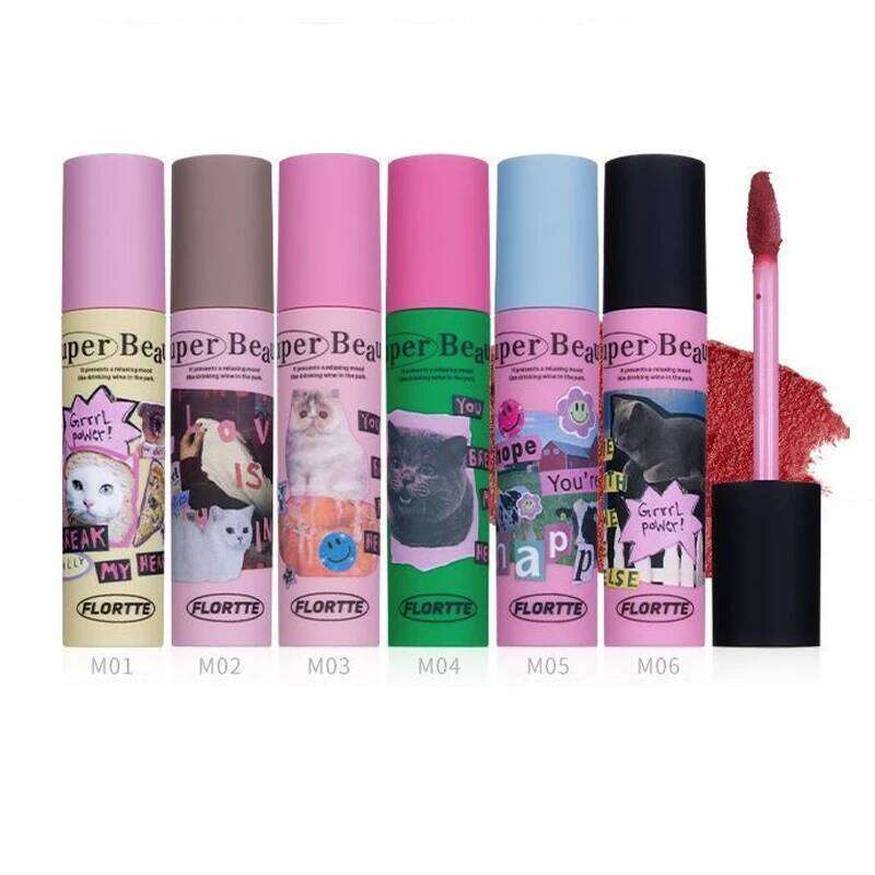 FLORTTE Lipstick Velvet Cream Matte Liquid Long-Lasting Wear Non-Stick Cup Not Fade Waterproof Lip Gloss W260311