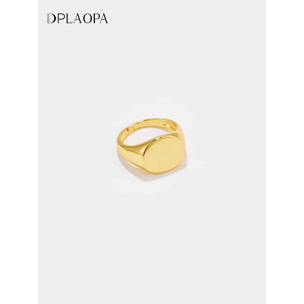 DPLAOPA Women 925 Sterling Silver Circle Ring 2024 Simple Fine Fashion Original Designed Party Anniversary Gift Jewelry H260312