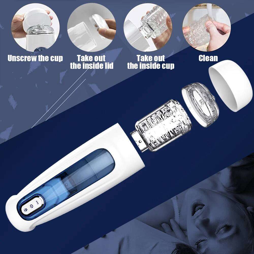 Automatic Male Mastubator Telescopic Rotating Masturbation Cup Blowjob Pussy Machine Sex Toys Adult Goods for Men 18+ Z260312