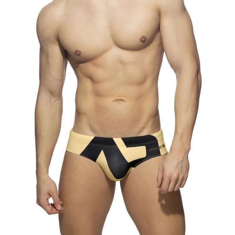 2025 new fashion men's briefs swimsuit printed shorts beach vacation ADS045 Z260312