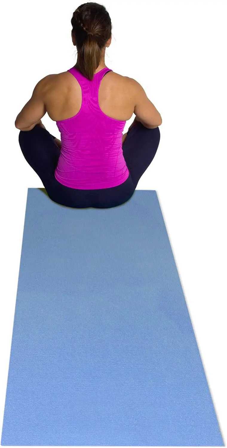 Non-Slip Yoga Fitness Mat with Textured Surface Multiple Thickness Options M260312