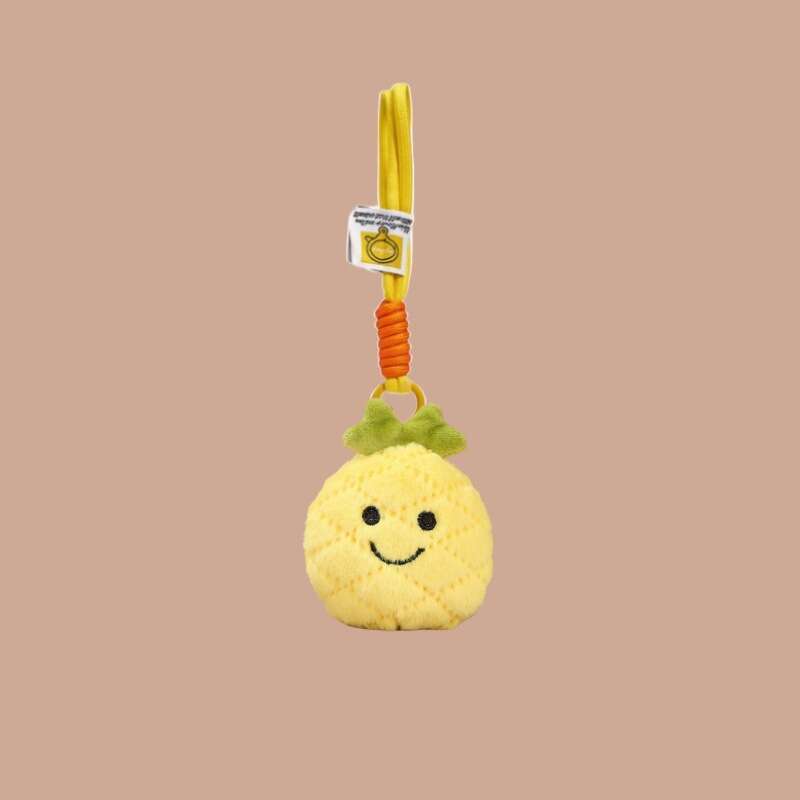 Keychain plush cute fruit claw doll, wedding throw stall toy, gift for girls