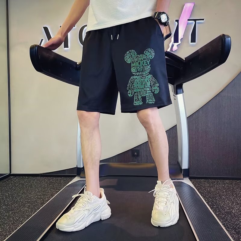 2026 New Designer Luxury Brand Men's Summer Ice Silk Shorts Thin Korean Style Fashionable Loose, Multi-functional Casual Sports Shorts Fashion Br