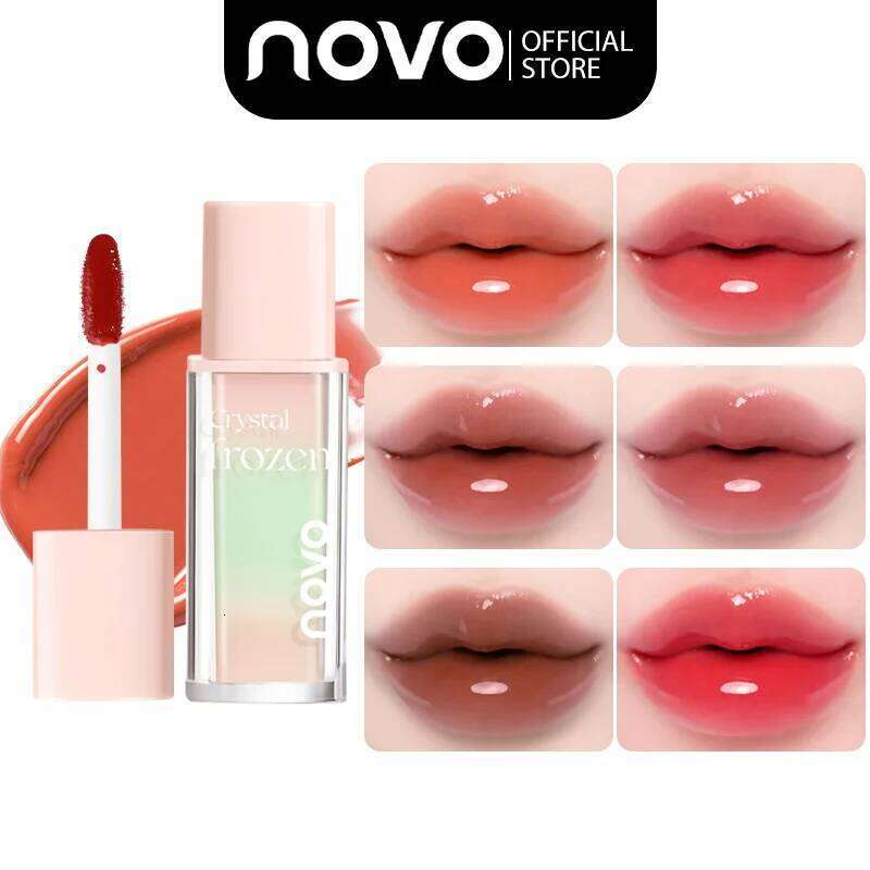 Water Mirror Gloss With Jojoba Oil Vitamin E, Hydrating & Nourishing Jelly Lip Glaze, Long-Lasting, Smudge-Free W260311
