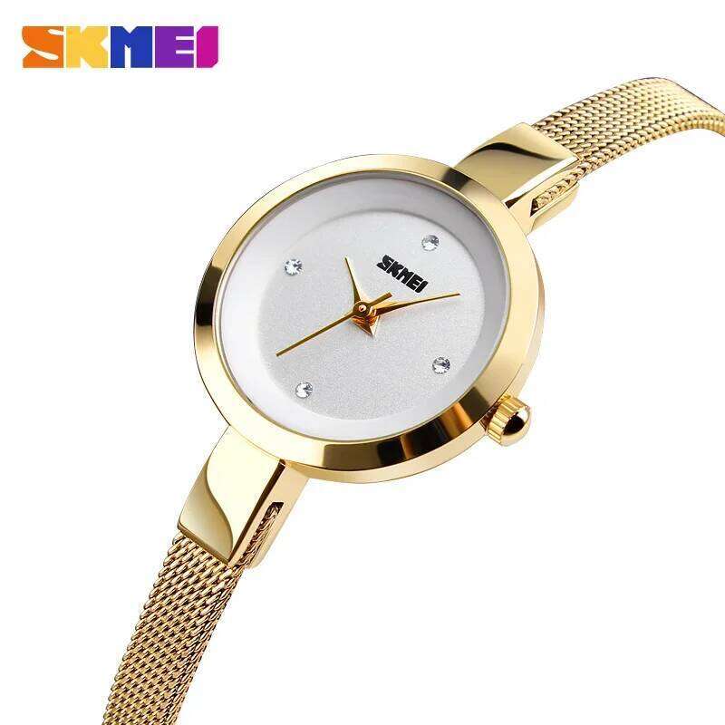 SKMEI 1390 Luxury Elegant Quartz Watch for Women Sport Waterproof Girl Bracelet Woman Wristwatches Ladies Gift 1410 Montre Femme