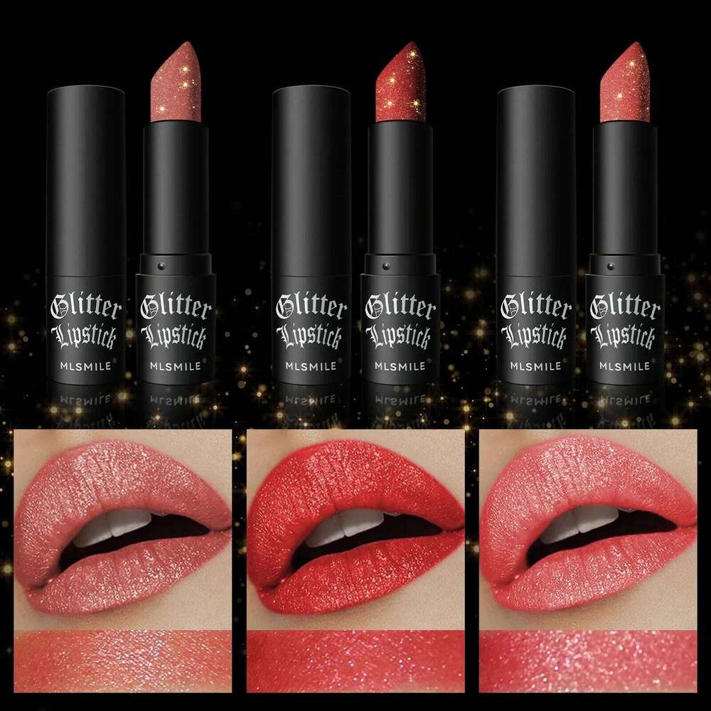 7 Colors Diamond Matte Lipstick Glitter Tint Balm - Waterproof Long-Lasting Pearl Shine White Shimmer Sexy Lip Makeup W260311