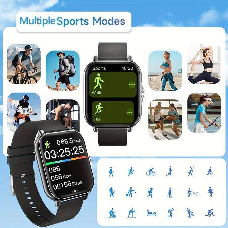 LAXASFIT 2025 New Bluetooth Call Message Reminder Man Woman Gift Full Touch Screen Sports Fitness Smart Watch