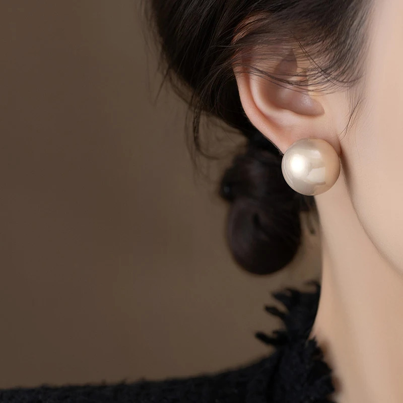 Womens Minimalist Gap Pearl Stud Earrings Fashion Jewelry Versatile Party Accessory 2026 n For Gilrs 260309