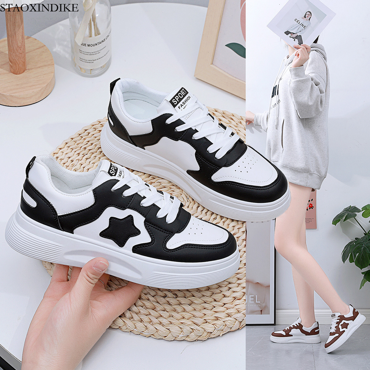 STAOXINDIKE 2025 New the Beach Mid Heel Kitten Heel Suede Synthetic White Strappy Ankle Casual Formal True to Size Wide Budget Synonyms