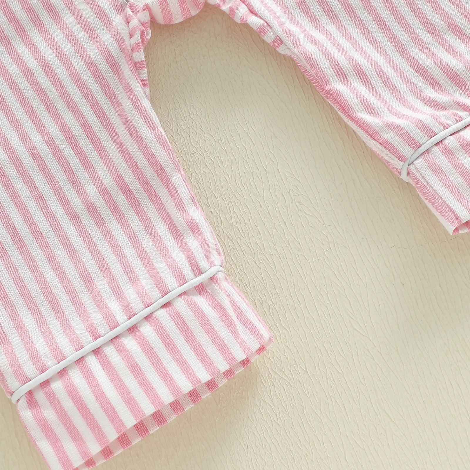 024M Baby Girl Boy Romper Pajamas Fall Winter Long Sleeve Button Down Pjs born Infant Lapel Sleepwear Nightwear Clothes 260311