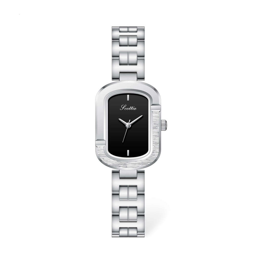 With Box Steel Band Oval Women's Mother-of-Pearl Design Face Waterproof Dainty Watch Free gift