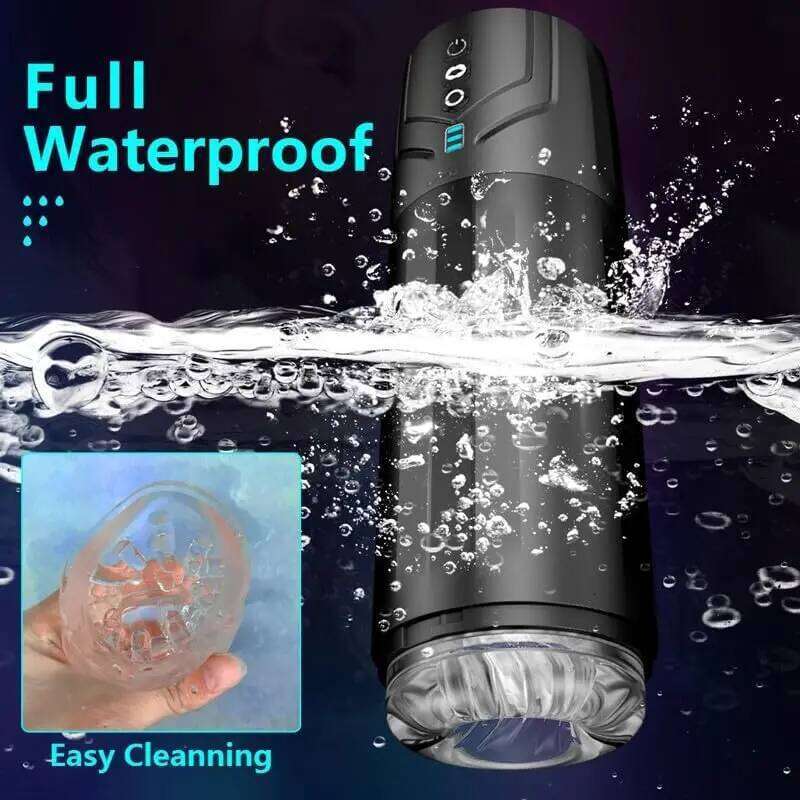 Pocket Pussy Automatic Male Toy Adult Toys Rotating Deep Clamping Labia Sucking Penis Stroker Realistic Vaginal Sleeve Z260312