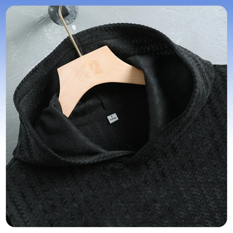 Mens hooded sweatshirt a trendy and fashionable urban loose pullover for autumn and winter 260311