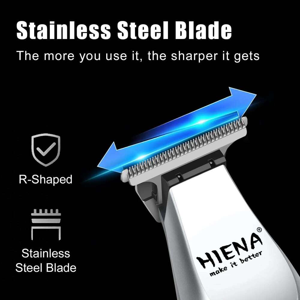 Hiena New Clipper 1200mah High Power Electric Trimmer Portable Cordless Rechargeable Cutting Machine Hair Cutters C260312
