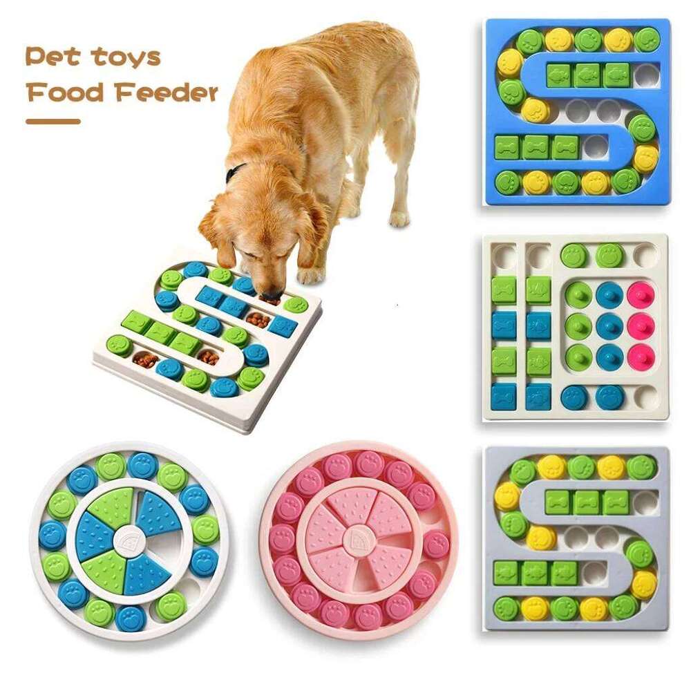 Dog Toys Slow Feeder Interactive Puppy Increase IQ Training Game Food Dispenser Slowly Eating NonSlip Bowl Pet Dogs Toy 26Y0312