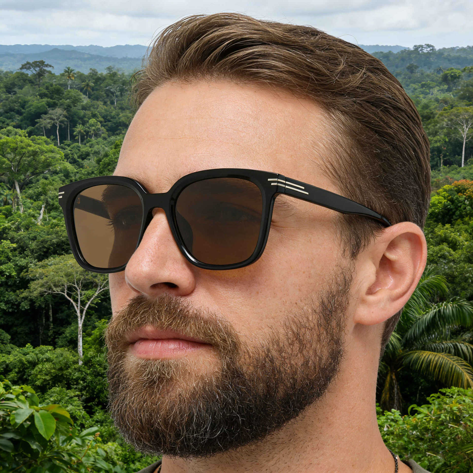 2026 New Fashion Square Frame Wholesale Personalized Outdoor Trendy Driving Sun Protection Sunglasses for Men,