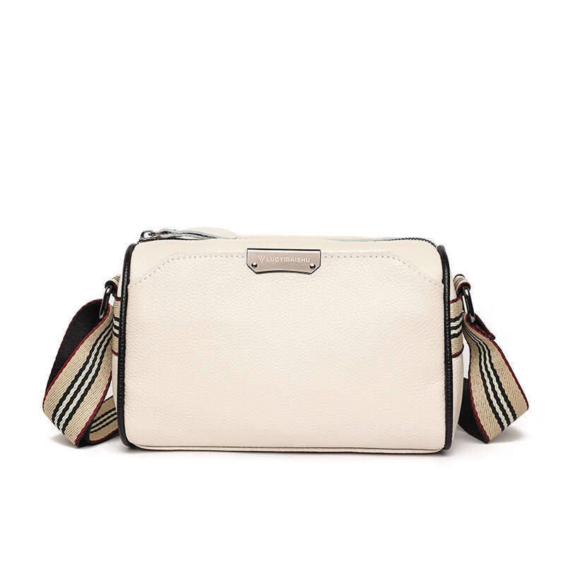 Genuine Leather Women's Large Capacity Top Layer Cowhide Small Square New Fashion Simple Versatile Shoulder Crossbody Bag for Women