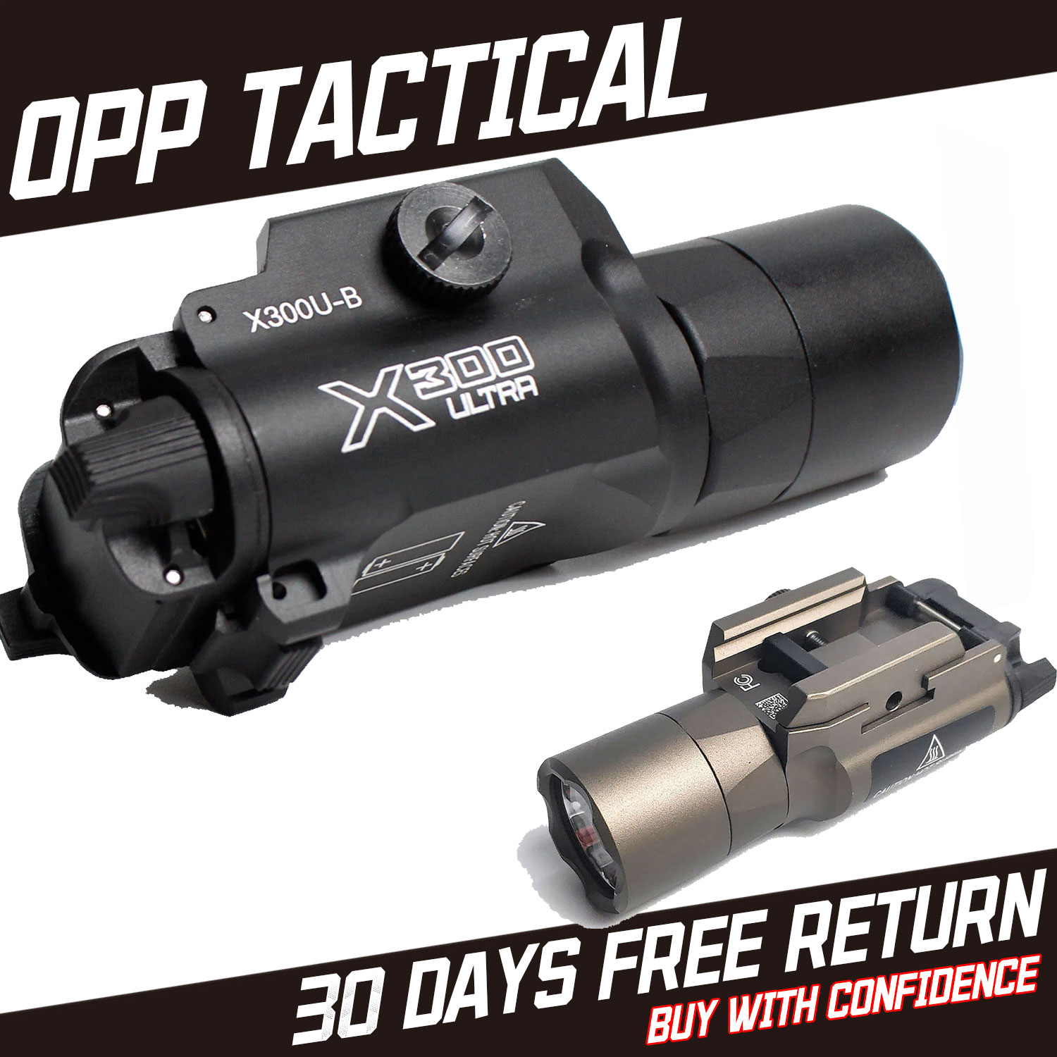 Tactical for X300U-B Weaponlight Rifle Hunting Flashlight - Constant / Momentary