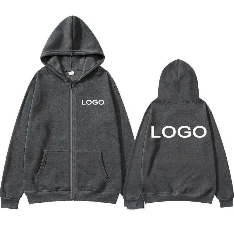 Customized Printed Men Women Zipper Up Hoodie Loose Casual Clothing Fashion Long Sleeve Hooded Pullover Personality Sweatshirts M260312