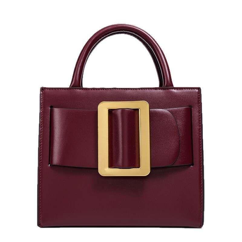 2026 New luxury Style Trendy Versatile Crossbody Shoulder Simple Fashionable Small Square Women's Bag with Aluminum Buckle Strap