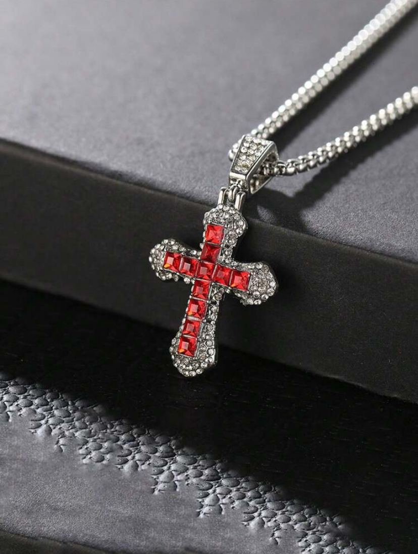Luxury Brand Designer Jewelry New Style Cross Pendant Necklace With Diamonds, Autumn And Winter Long Sweater Chain, Street Hip-Hop Necklace Wholesale - view 9