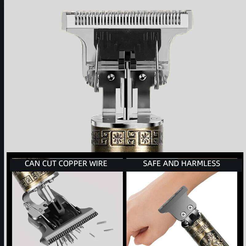 Retro T9 Electric Hair Clipper Professional Men's Shaver Eechargeable Haircut Trimmer Men C260312