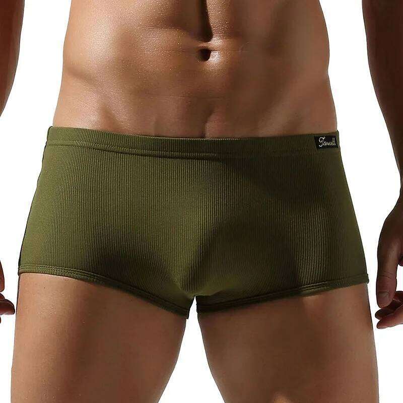 TAUWELL Soft Caution Boxer Briefs Underwear New Coming Men's Comfortable Innerwear for Daily Wear Z260312
