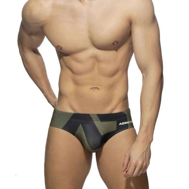 2025 new fashion men's briefs swimsuit printed shorts beach vacation ADS045 Z260312