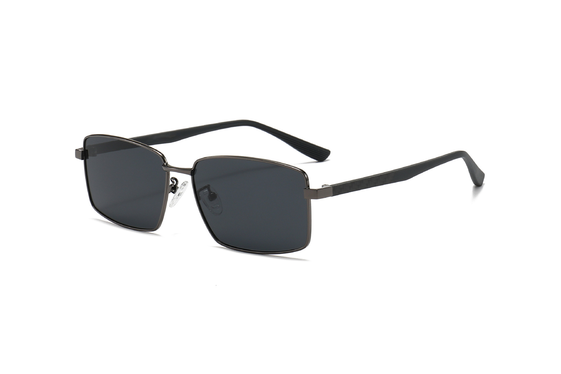 2026 New European American Style Square Small Frame Nylon Polarized Sunglasses for Men, Fashionable and Simple, Sun Protection,