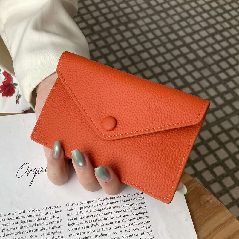 Luxury fashion wallet Fashion Simple Women S Wallet Korean And Japanese Style Envelope New Top Layer Cowhide Mini Coin Purse Multi Card Slot Lightweig