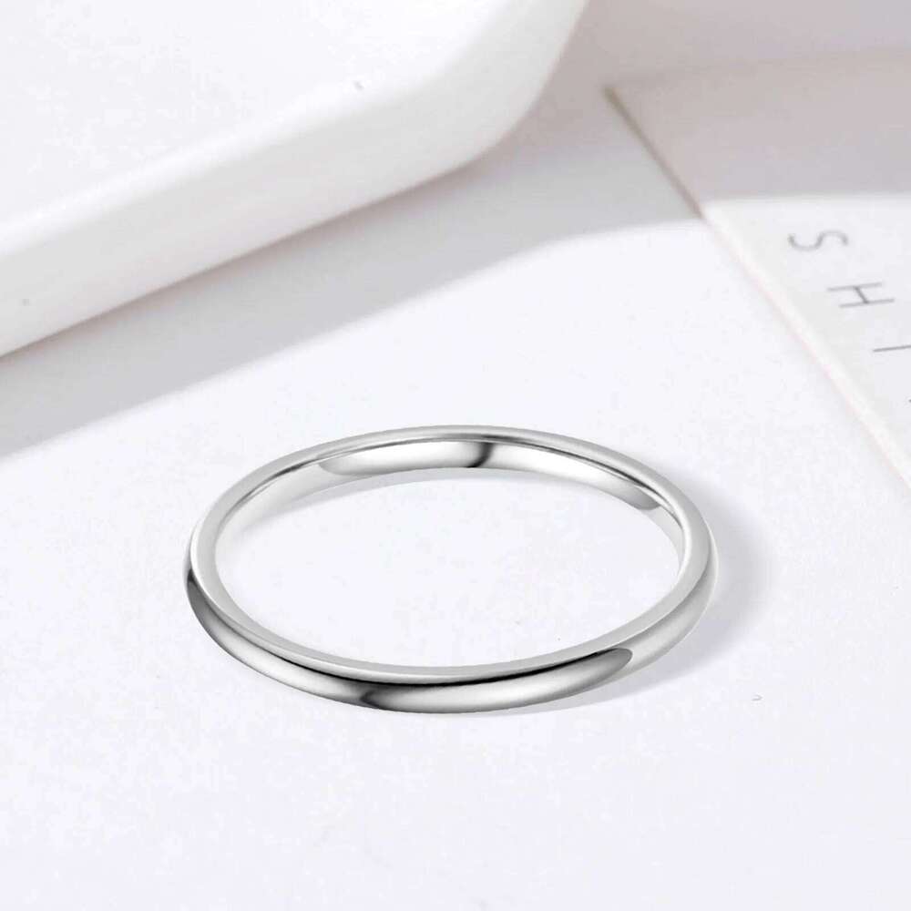 Size 6/7/8/9/10/11/12 Brushed Simple Silver Color Ring Men Minimalist Wedding Band Engagement Rings Women Male Jewelry H260312