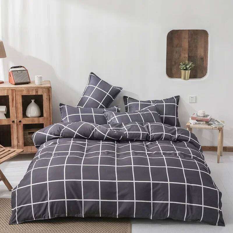 New Comfortable Soft Skin-friendly Aloe Vera Four-piece Set Active Cotton Bedding Sheet Quilt Cover H260312