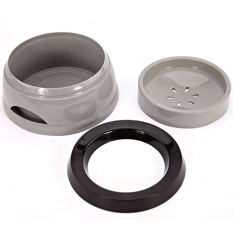 VZZ Pet Bowls Floating Not Wetting Mouth Cat No Spill Drinking Water Feeder Plastic Portable Dog Bowl dog accessories 26Y0312