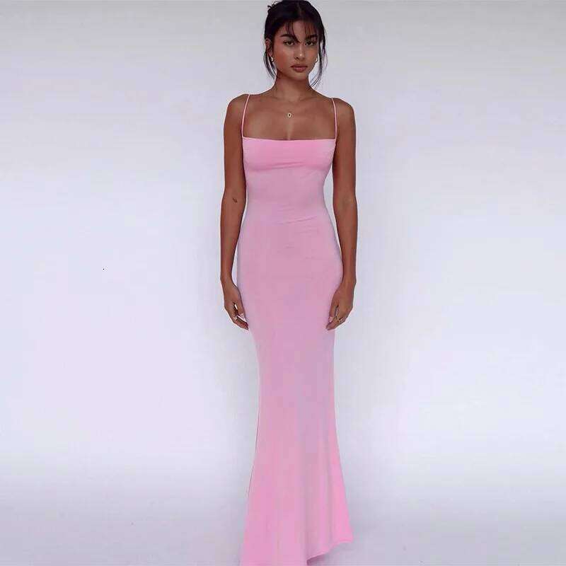 New Dresses 2025 Woman Fashion Summer One Shoulder Backless Slim Package Hip Sexy Elegant Skirt C260312