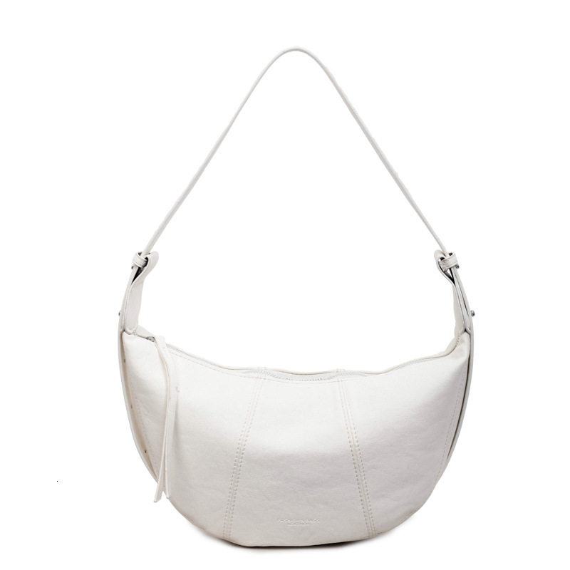 Large capacity women's luxury handbag, new casual crossbody bag, fashionable texture, niche commuting leisure dumpling bag, designer bag