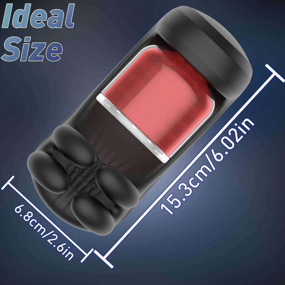 Sex Toy Male Penis Glans Stimulator 9 Vibration Rotation and Suction Modes USB Rechargeable Masturbation Cup Adult Novelty Z260312