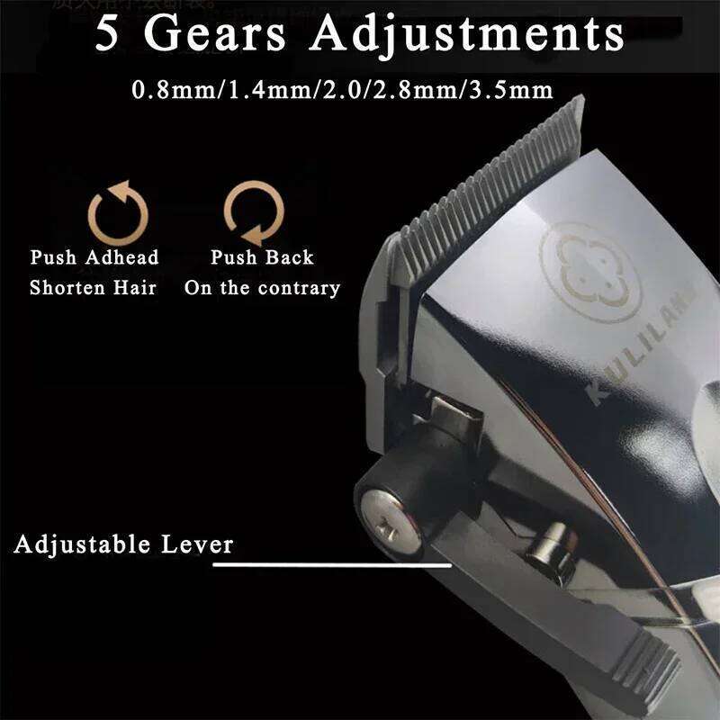 Madeshow Kulilang R55 R66 R77F Professional Men's Clipper Trimmer Wireless Barber trimmer for men Oil Head Hair Salon C260312