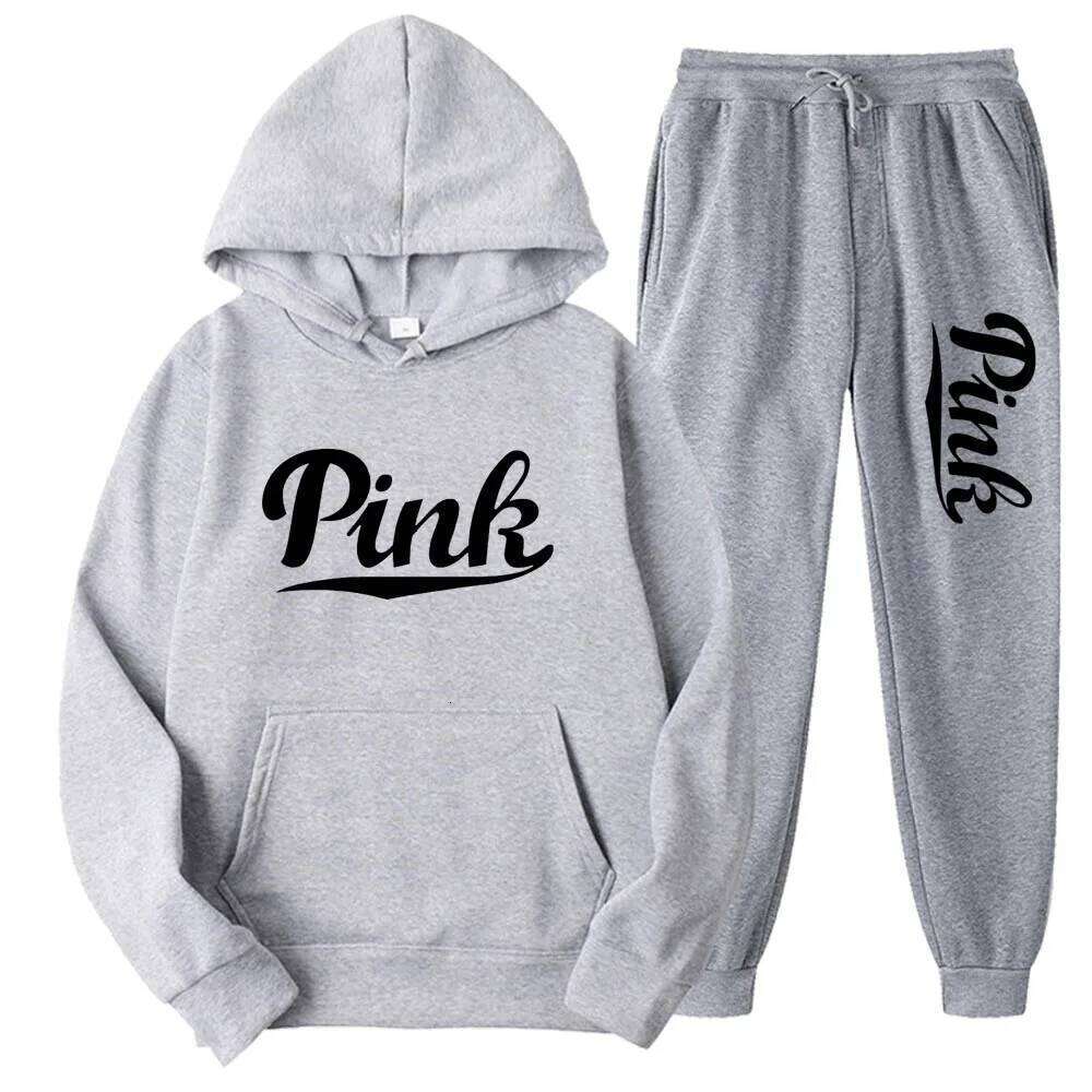 Tracksuits Men/Women Casual Solid Warm Suits Hoodies Sweatpants Autumn Winter Pullover Sweatshirts Pants Sports Suit Two Piece C260312