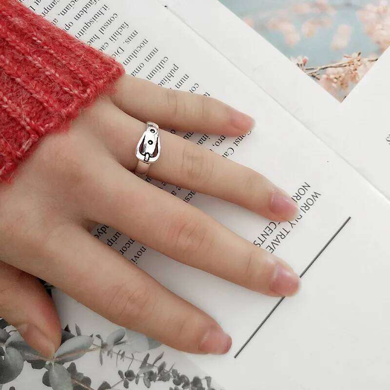New in 925 Sterling Silver Belt Adjustable Rings For Women Vintage Wedding Jewelry Wholesale H260312