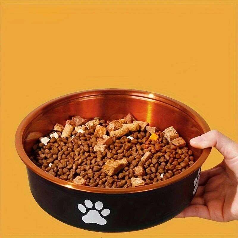 Anti-Slip Small Medium Large Feeding Bowls And Water Fountains Stainless Steel Feeders Pet Dog Accessories 26Y0312