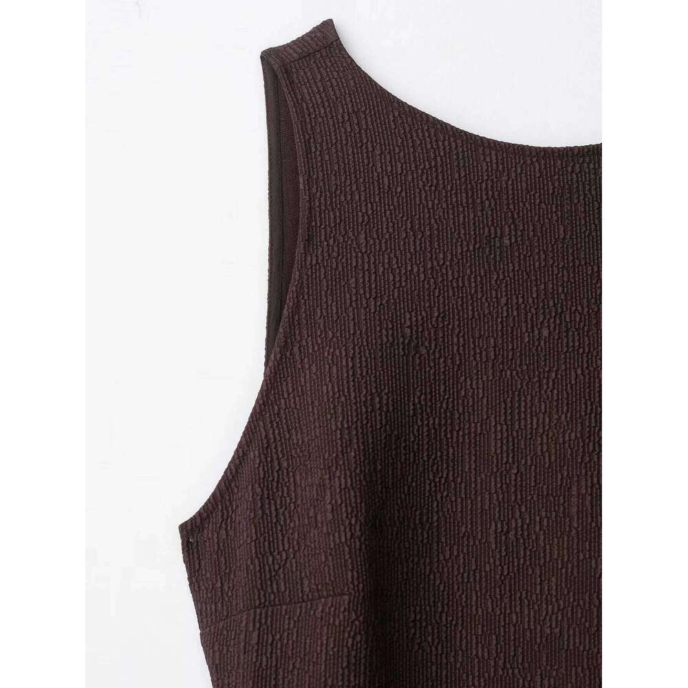 New European and American style women's fashion versatile temperament casual simple slim fit tassel dress C260312