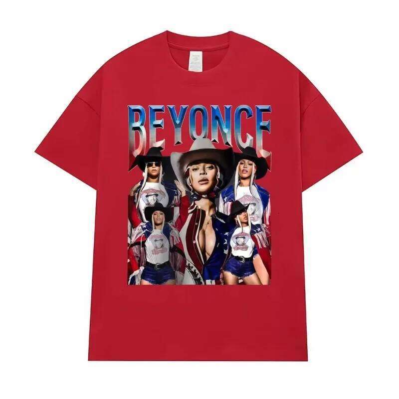 Cowboy Carter Beyonce Vintage Graphic T Shirt Women Fashion Hip Hop Streetwear T-shirts Casual T-shirt Z260312
