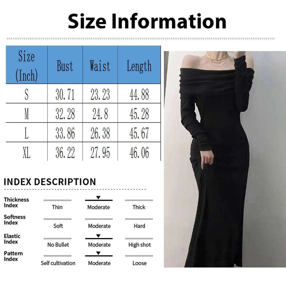 One Shoulder Style Sleeve Dress For Women In Spring And Summer Ladies Fashion Solid Color Sexy Basic Slim Fit Long Skirt C260312