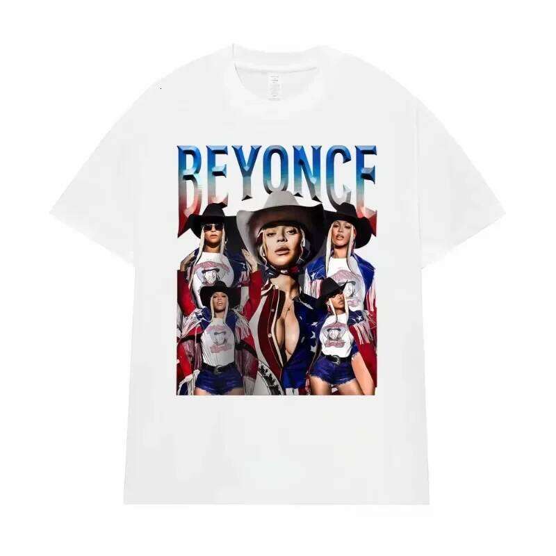 Cowboy Carter Beyonce Vintage Graphic T Shirt Women Fashion Hip Hop Streetwear T-shirts Casual T-shirt Z260312