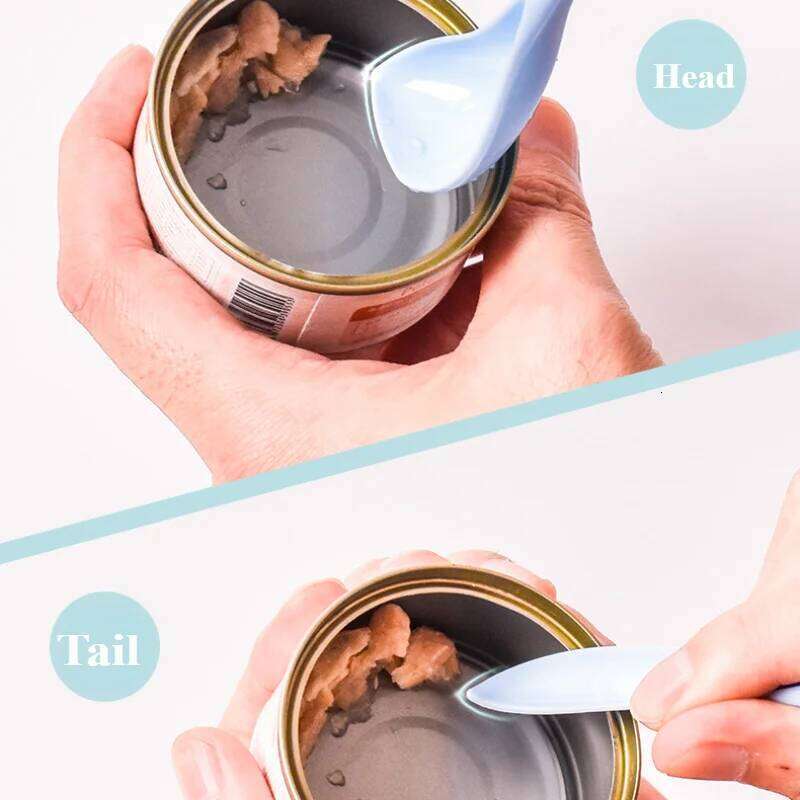 Pet Fresh Silicone Cat and Dog Can Universal Adjustable Seal Lid + Spoon Food Storage Tool 26Y0312