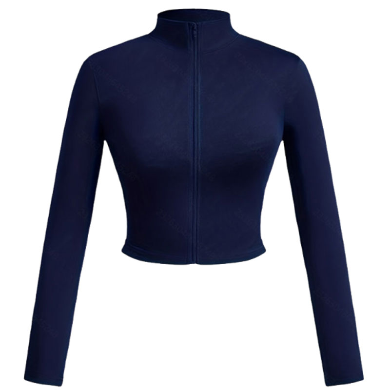 Fashion Zip Up Cardigan, Comfortable Daily Wear Top
