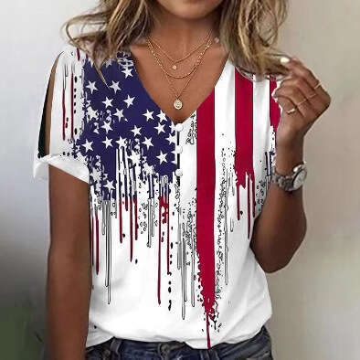 t shirt men women American Independence Day Graphic t-shirt casual Harajuku tshirt tops