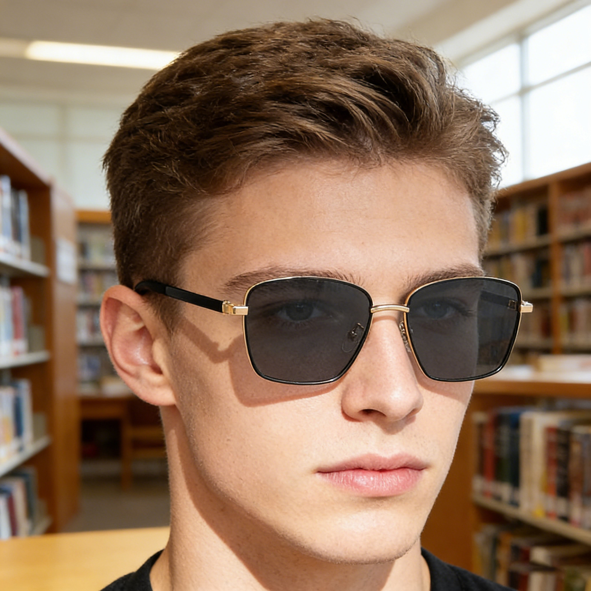 2026 New European American Fashion Square Polarized Simple and Stylish Outdoor Sun Protection Sunglasses for Men,